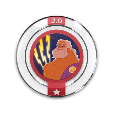 Disney Infinity 2.0 Round Power Disc Zeus' Thunderbolts