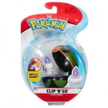 Pokemon Clip n Go Litwick + Dusk Ball