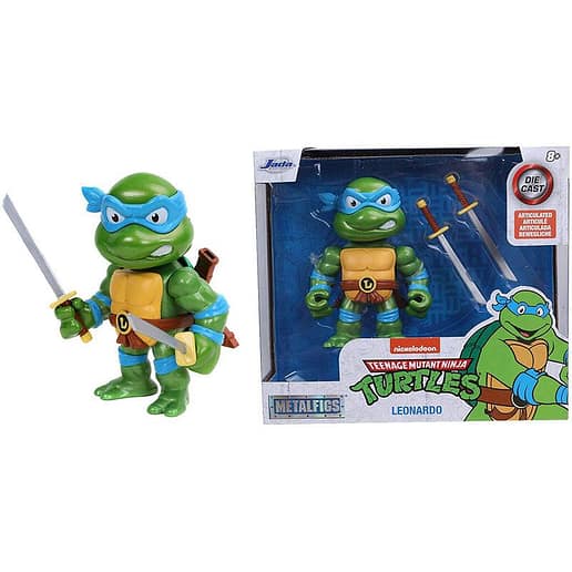 Nickelodeon Ninja Turtles Leonardo metalfigs figur 10cm
