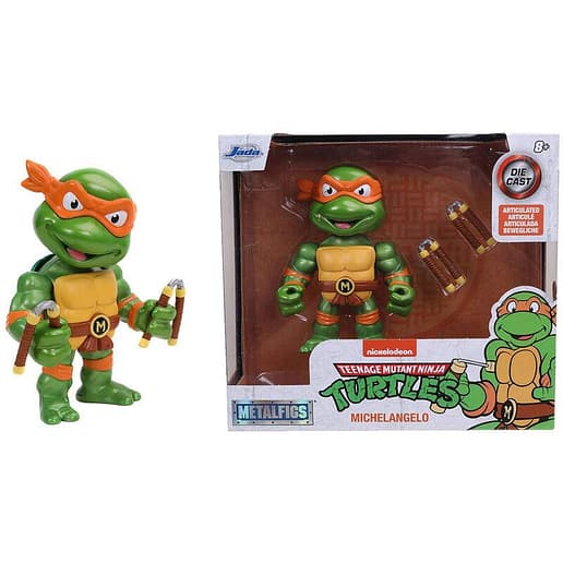 Nickelodeon Ninja Turtles Michelangelo metalfigs figur 10cm