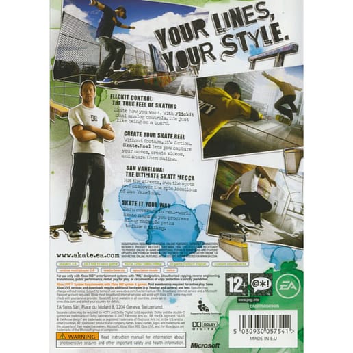 Skate Xbox 360 X360 (Begagnad)