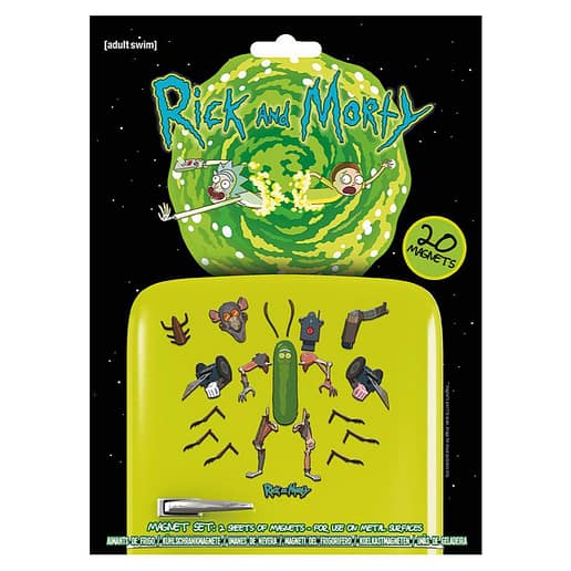 Rick and Morty Weaponize The Pickle kylskåpsmagnet/ magnet