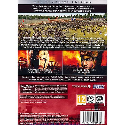 Rome Total War Complete Ed. PC