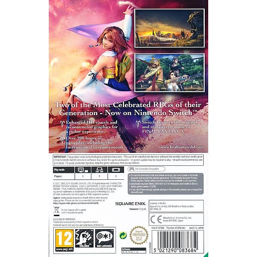 Final Fantasy X/X2 HD Remaster NS
