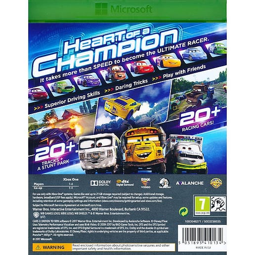 Cars 3 Driven to Win XBO