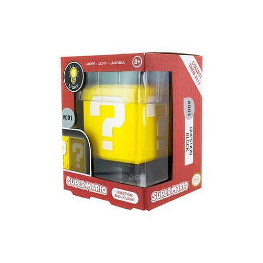 Super Mario 3D Question Block Light Lampa 10cm