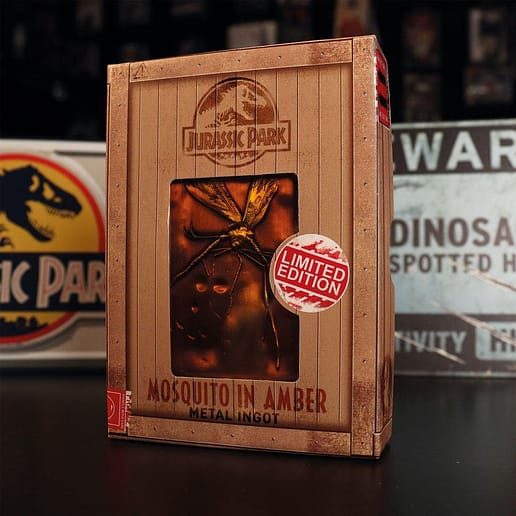 Jurassic Park Ingot Mosquito in Amber Limited Edition 12,5 x 9 cm