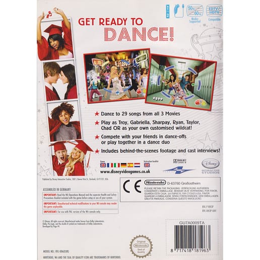 High School Musical 3 Senior Year Dance Nintendo Wii (Begagnad)
