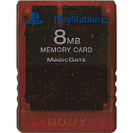 Minneskort 8MB Original Röd till Playstation 2