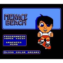 Menace Beach Nintendo NES (Begagnad, Endast kassett)