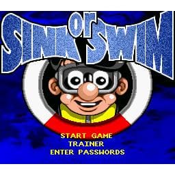 Sink or Swim Super Nintendo SNES (Begagnad, Endast kassett)