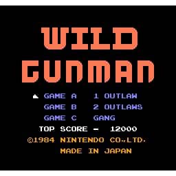 Wild Gunman Nintendo NES (Begagnad, Endast kassett)