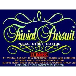 Trivial Pursuit Genus Edition Sega Master System