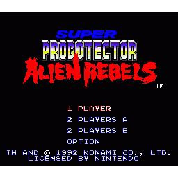 Super Probotector Alien Rebels Super Nintendo SNES (Begagnad, Endast kassett)