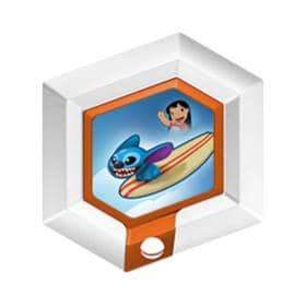 Disney Infinity 1.0 Hexagonal Power Disc Hangin' Ten Stitch With Surfboard