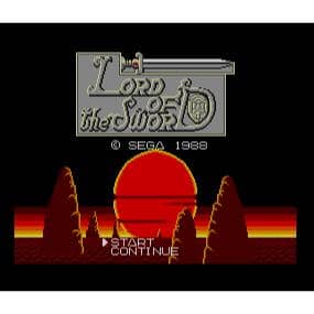 Lord of the Sword Sega Mega System (Begagnad, Endast kassett)