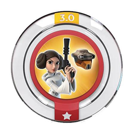 Disney Infinity 3.0 Round Power Disc Princess Leia's Boushh Disguise