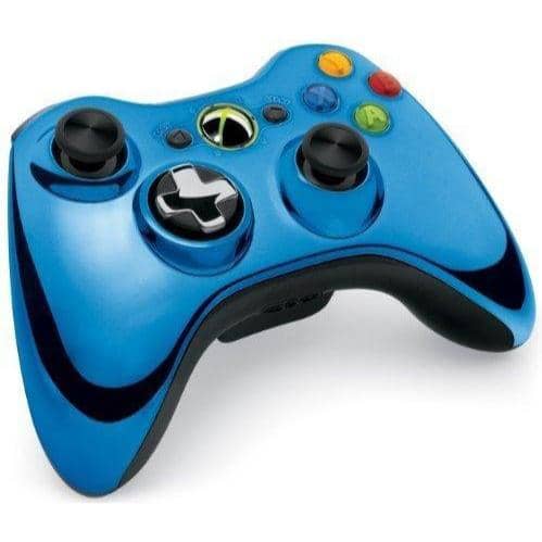 Handkontroll Original Chrome Blue Xbox 360 (Begagnad)