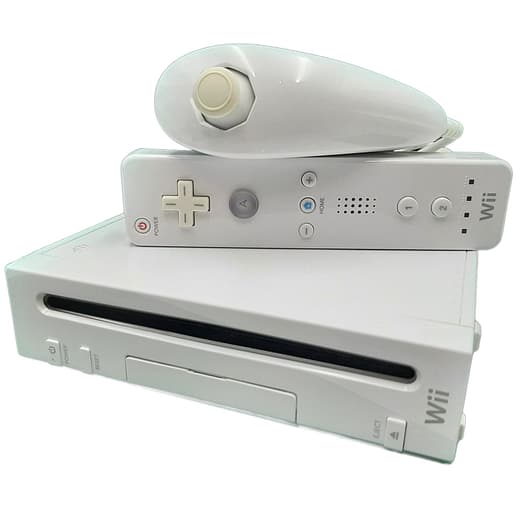 Nintendo Wii Basenhet Vit med kontroll och sladdar komplett (RVL-001)