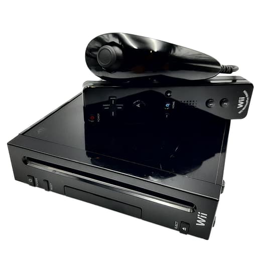 Nintendo Wii Basenhet Svart med motionplus kontroll (RVL-001)