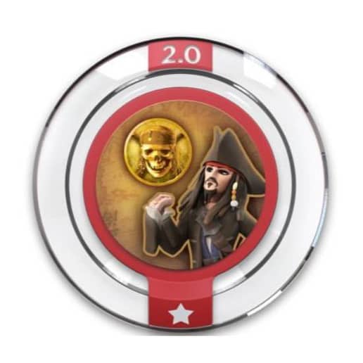 Disney Infinity 2.0 Round Power Disc Cursed Pirate Gold
