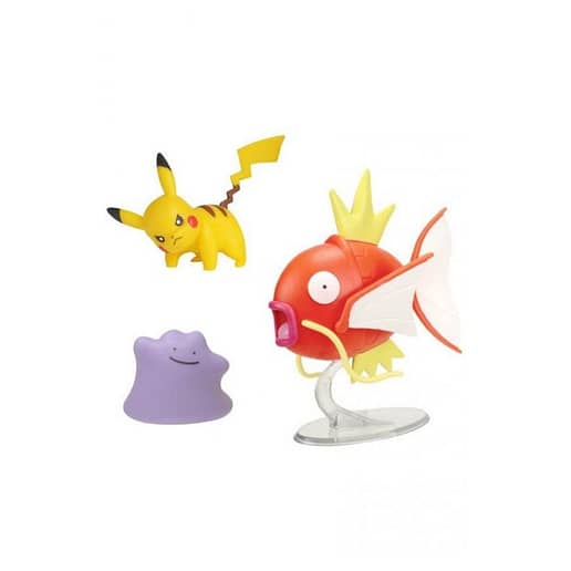 Pokemon Battle Figure set Magikarp + Pikachu + Ditto