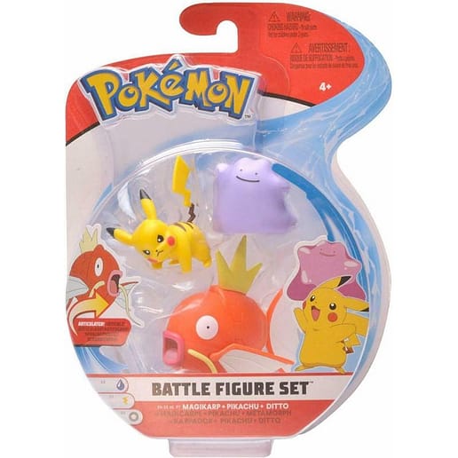 Pokemon Battle Figure set Magikarp + Pikachu + Ditto