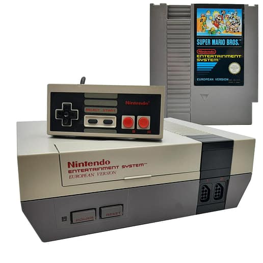 Nintendo 8-bit NES Basenhet med Super Mario Bros