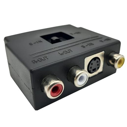 Scart Kontakt Adapter med S-Video för komposit RCA AV