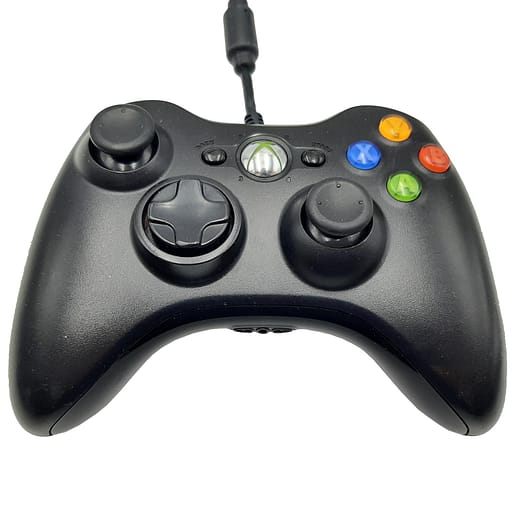 Handkontroll Svart med kabel (Xbox 360)