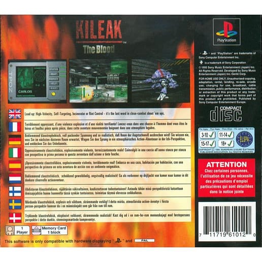 Kileak the Blood Playstation 1 PS1 (Begagnad)