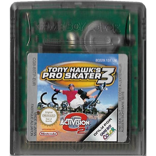 Tony Hawks Pro Skater 3 Gameboy Color (Begagnad, Endast kassett)