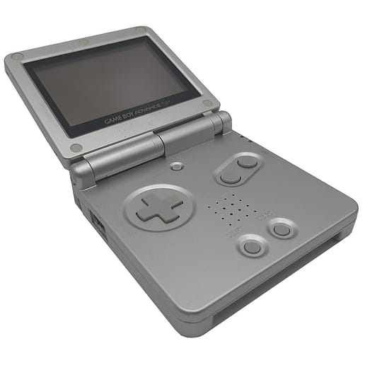 Gameboy Advance SP AGS-001 Platinum Silver Basenhet (Begagnad)