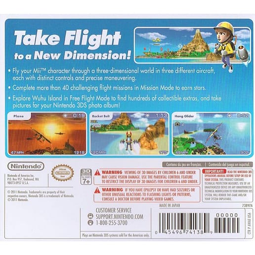 Pilotwings Resort Nintendo 3DS (Begagnad)