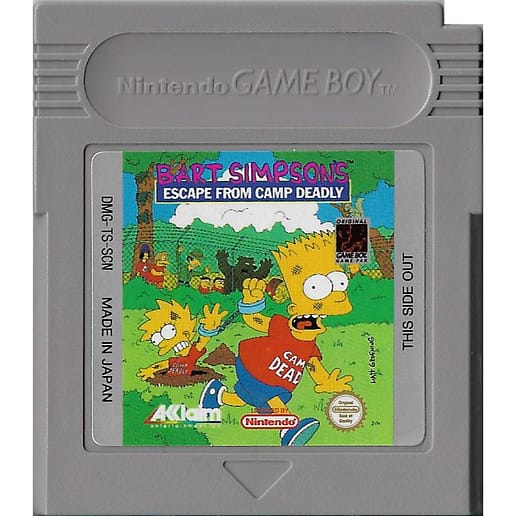 Bart Simpsons Escape from Camp Deadly Gameboy (Begagnad, Endast kassett)