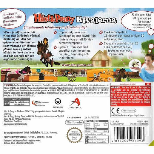 Häst & Ponny Rivalerna Nintendo 3DS (Begagnad)