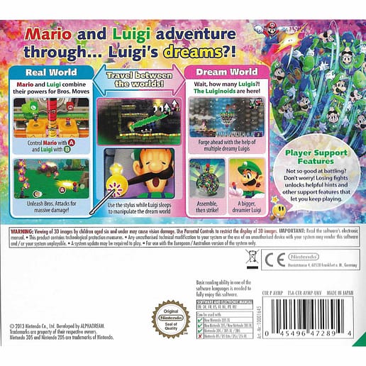 Mario & Luigi Dream Team Bros Nintendo 3DS (Begagnad)