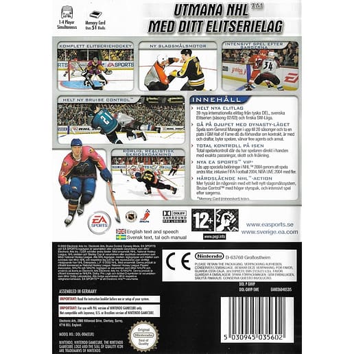 NHL 2004 Nintendo Gamecube (Begagnad)