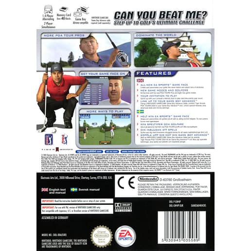 Tiger Woods PGA Tour 2004 Nintendo Gamecube (Begagnad)