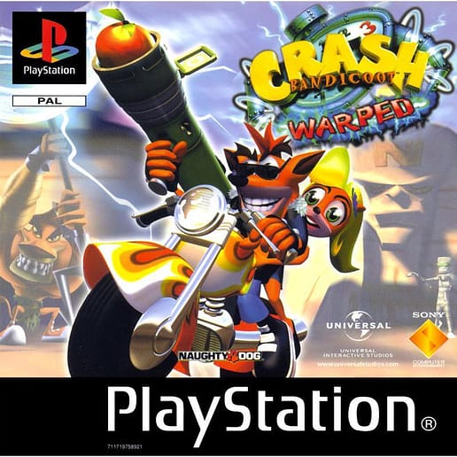 Crash Bandicoot 3 Warped Playstation 1 PS1 (Begagnad)