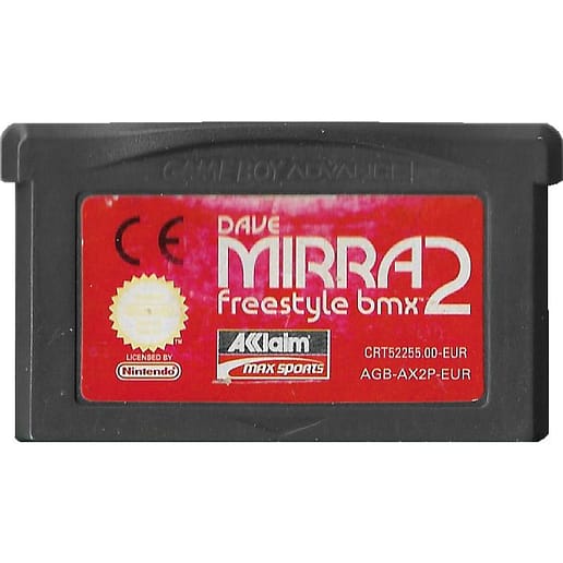 Dave Mirra Freestyle BMX 2 Gameboy Advance (Begagnad, Endast kassett)