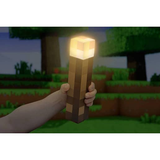 Minecraft Torch Light Lampa 28 x 6 x 6 cm