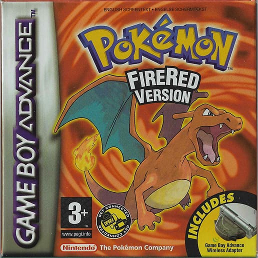 Pokemon FireRed Version + Wireless Adapter Gameboy Advance