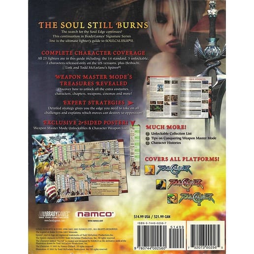 Soulcalibur II Signature Series Official Fighters Guide (Begagnad)