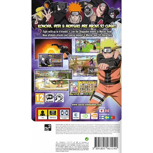 Naruto Shippuden Ultimate Ninja Heroes 3 Playstation Portable PSP (Begagnad)