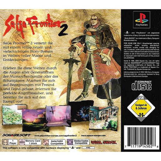 Saga Frontier 2 Playstation 1 PS1 (Begagnad)