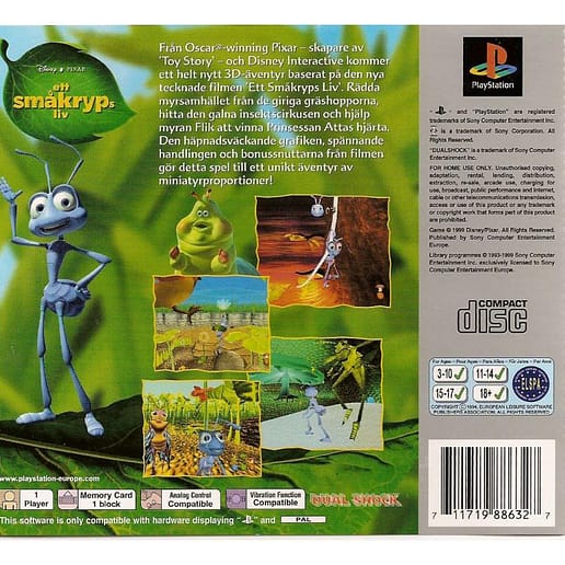 Ett Småkryps Liv Playstation 1 PS1 (Begagnad)