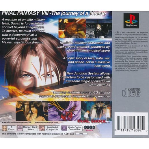 Final Fantasy VIII Playstation 1 PS1 (Begagnad)