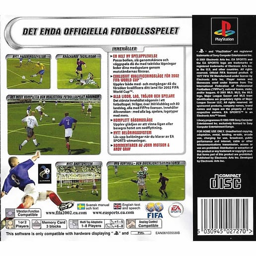 FIFA Football 2002 Playstation 1 PS1 (Begagnad)