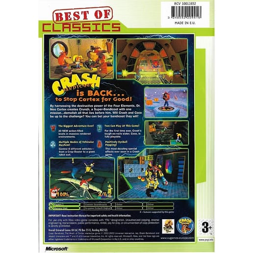 Crash Bandicoot The Wrath of Cortex Xbox (Begagnad)